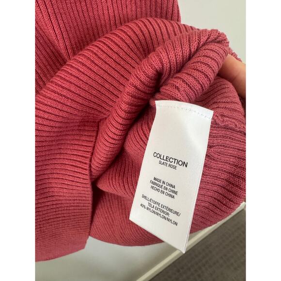 NWOT Women’s Joe’s Jeans Puff Sleeve Ribbed Top in Slate Rose SZ S - Picture 6 of 8